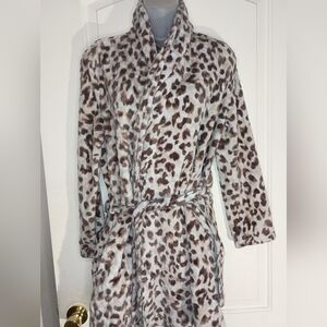 Wild Comfort Coquettegirl Leopard Print Luxury NICOLE MILLER Robe (#1,202)